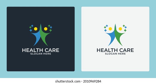 Human Health Community Logo Design Template Stock Vector (Royalty Free ...