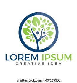 Human health logo design. Fitness and Wellness logo.