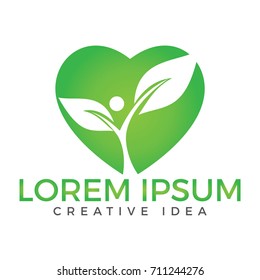 Human health logo design. Fitness and Wellness logo.