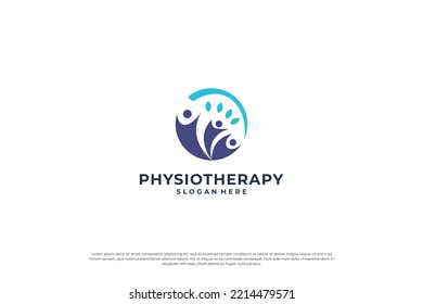 Human health logo design. Wellness Yoga Logo Design