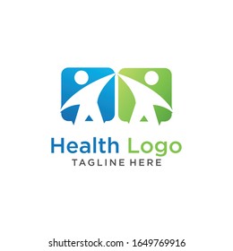 Human health logo Healthy and Fitness logo design