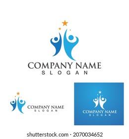 Human health people logo character