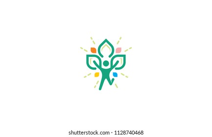 human health success vector logo