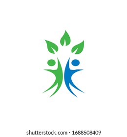 Human Healthy Life Logo template vector icon