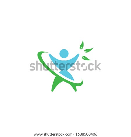Human Healthy Life Logo template vector icon