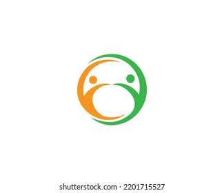 Human Healthy and Wellness Logo Design Vektorsymbol Vorlage.