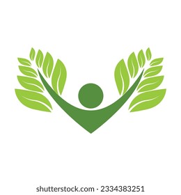 Human Healthy Wellness medical Life Logo template