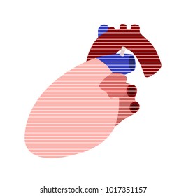 Human Heart Abstract Vector Icon
