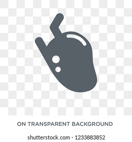 Human Heart icon. Trendy flat vector Human Heart icon on transparent background from Human Body Parts collection. 