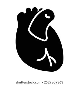 Human Heart Icon, Vector