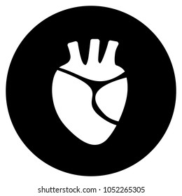  Human heart icon. Vector illustration
