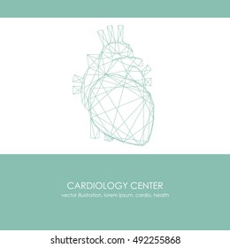 Human heart icon. Vector illustration.