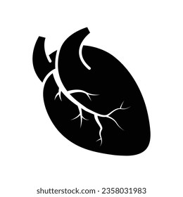 Human heart icon vector on trendy design