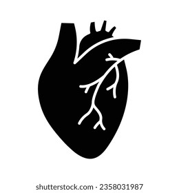 Human heart icon vector on trendy design