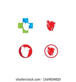 Human Heart illustration Template vector 
