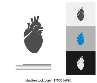Human Heart logo vector template, Creative Human Heart logo design concepts