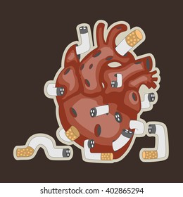 human heart and smoking