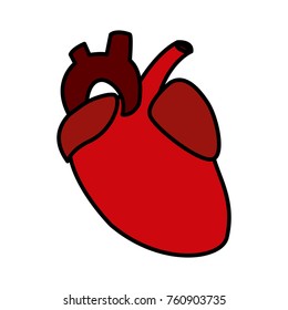Human heart symbol