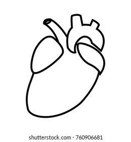 Human heart symbol
