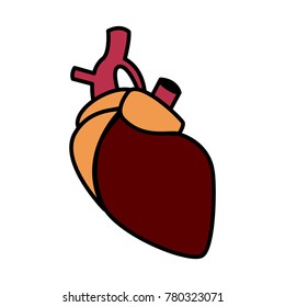 Human heart symbol