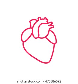 human heart. vector illsutration