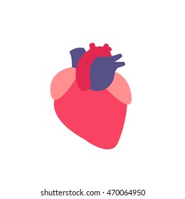 human heart. vector illustration