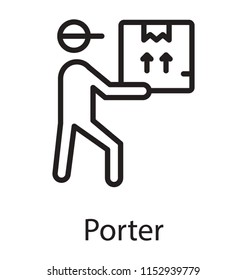 
Human holding and portering the container is warehouse keeper 
