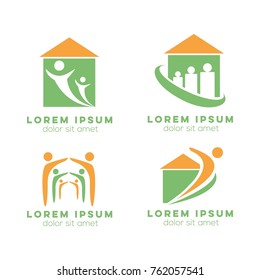 human house logo collection