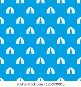 Human house pattern vector seamless blue repeat for any use