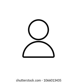 human icon. Element of simple icon for websites, web design, mobile app, info graphics. Thick line icon for website design and development, app development on white background