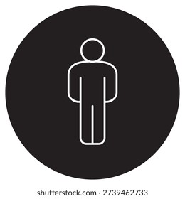 Human Icon, Essence of Humanity, Mind And Body Connection, Social Being Identity, vector