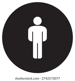 Human Icon, Essence of Humanity, Mind And Body Connection, Social Being Identity, vector