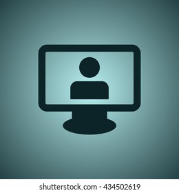 human Icon, flat design style