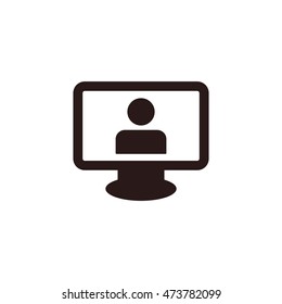 human Icon, flat design style