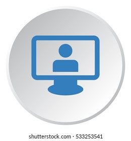 human Icon, flat design style