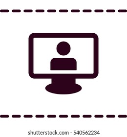 human Icon, flat design style