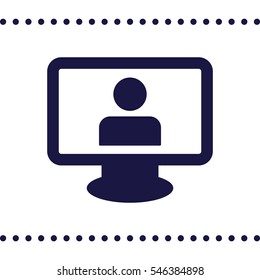 human Icon, flat design style
