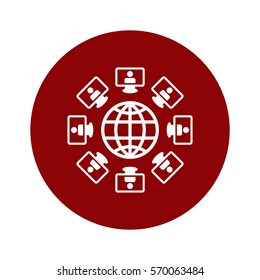 human Icon, flat design style