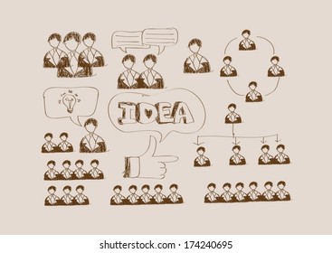 Human icon infographic vector illustration