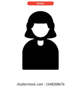 human icon isolated sign symbol vector illustration - high quality black style vector icons
