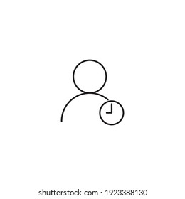 menschliche Symbol, einzelne Symbol für menschliche Zeichen, Vektorgrafik