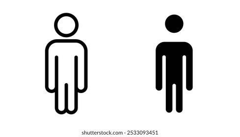 Human icon line style. EPS10