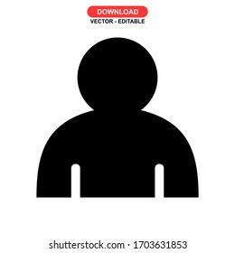 human icon or logo isolated sign symbol vector illustration - high quality black style vector icons
