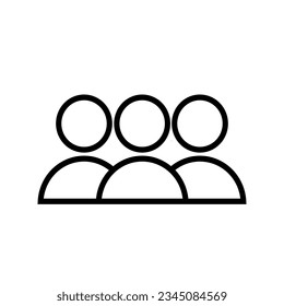 menschliche Symbol, viele auf weißem Hintergrund