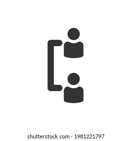 human icon on white background