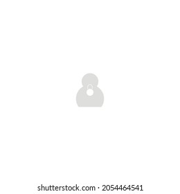 Human icon on white background