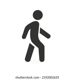 Icono humano sobre fondo blanco. Ilustración del vector