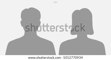 Human icon or people icon. Male and female. Man and woman sign and symbol for template design. Vector illustration.