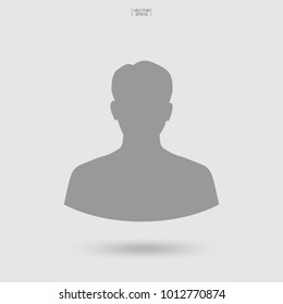 Human icon or people icon. Picture profile sign and symbol for website and mobile application. Vector illustration.