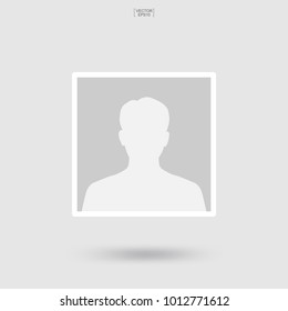 Human icon or people icon. Picture profile sign and symbol for website and mobile application. Vector illustration.